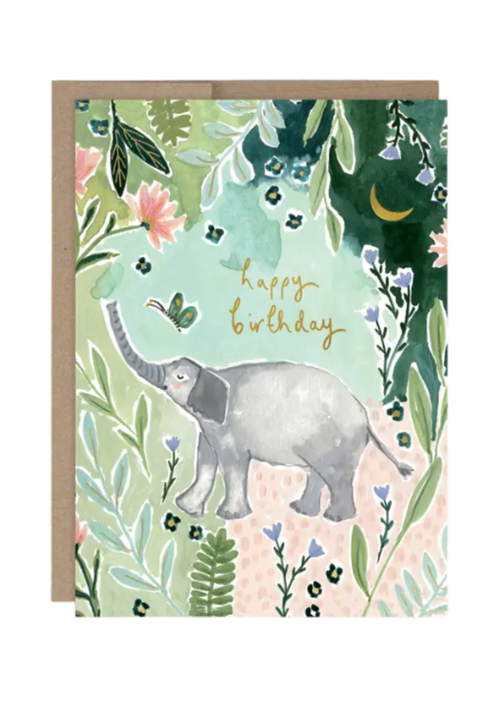 Biely + Shoaf Birthday Card - Elephant Garden