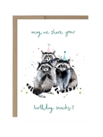 Biely + Shoaf Birthday Card - Raccoon Snacks