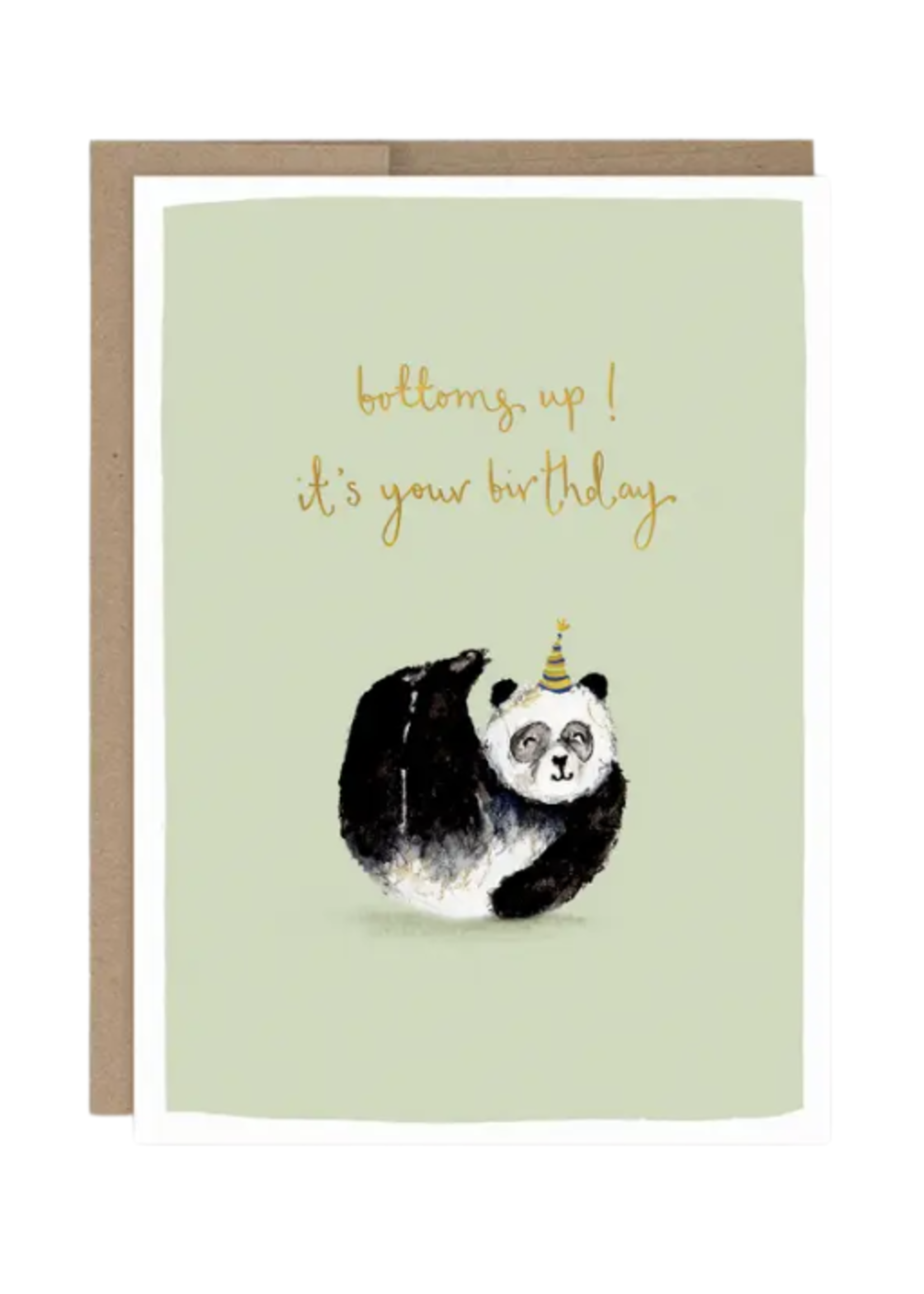 Biely + Shoaf Birthday Card - Panda Bottoms Up
