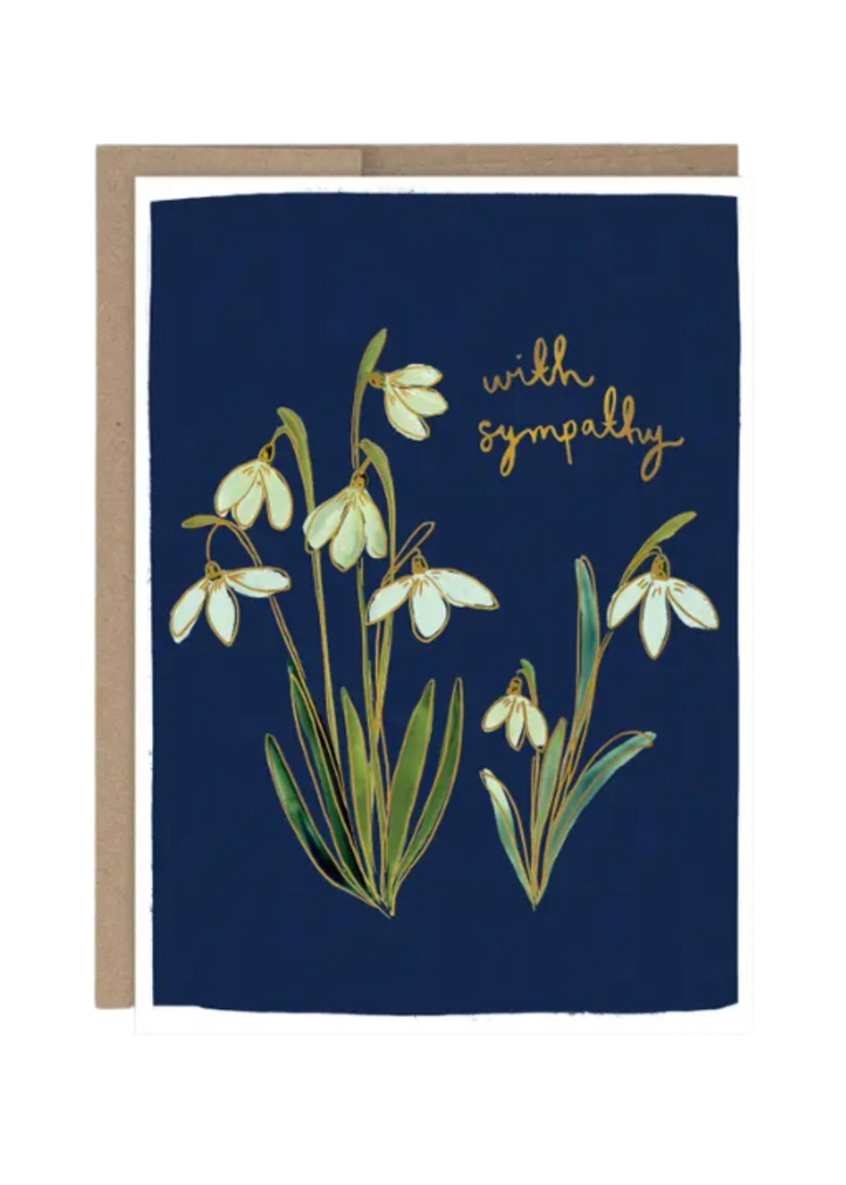 Biely + Shoaf Sympathy Card - Snowdrops