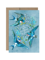 Biely + Shoaf Sympathy Card - Swallows