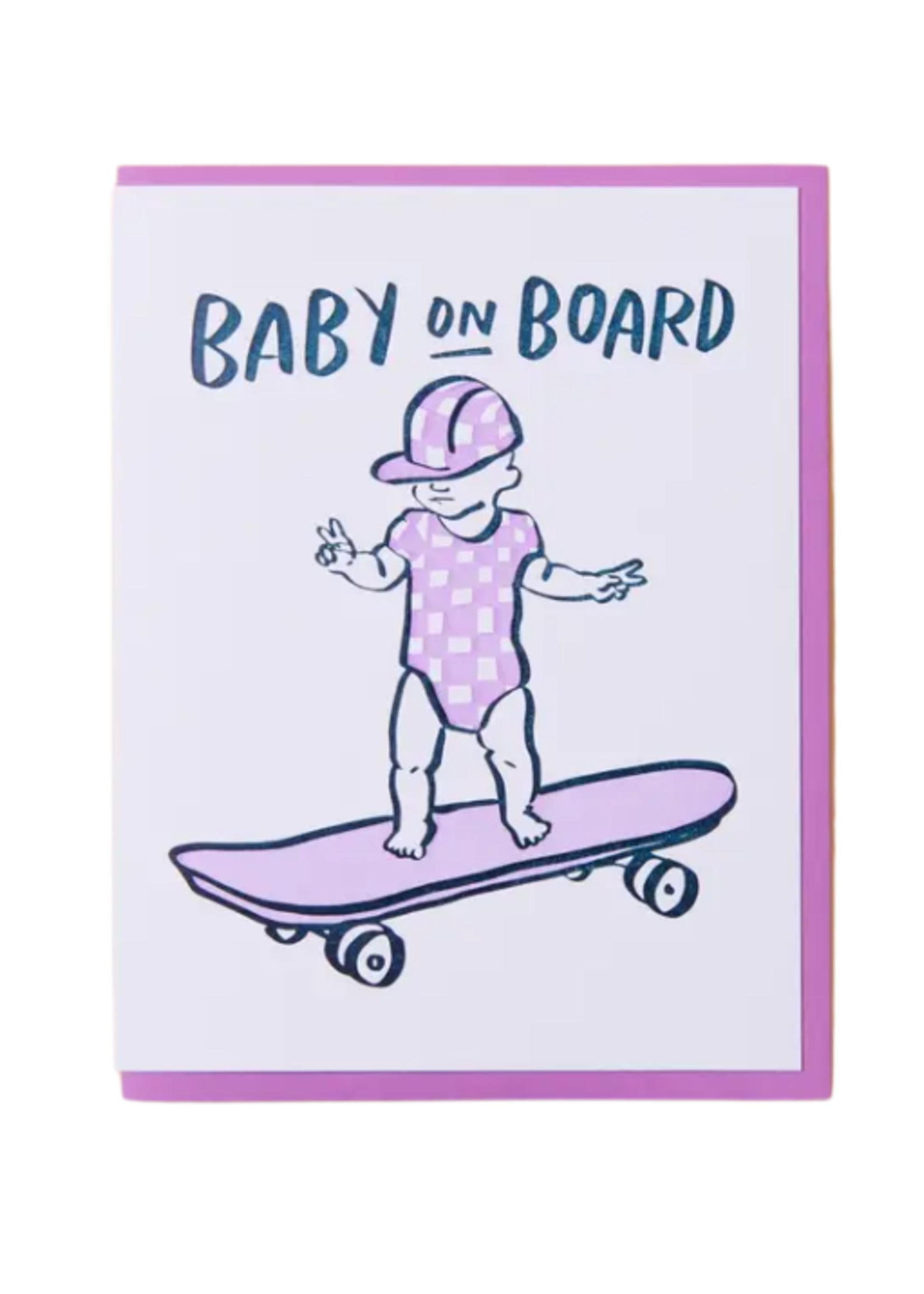 And Here We Are New Baby Card -  Baby on Board