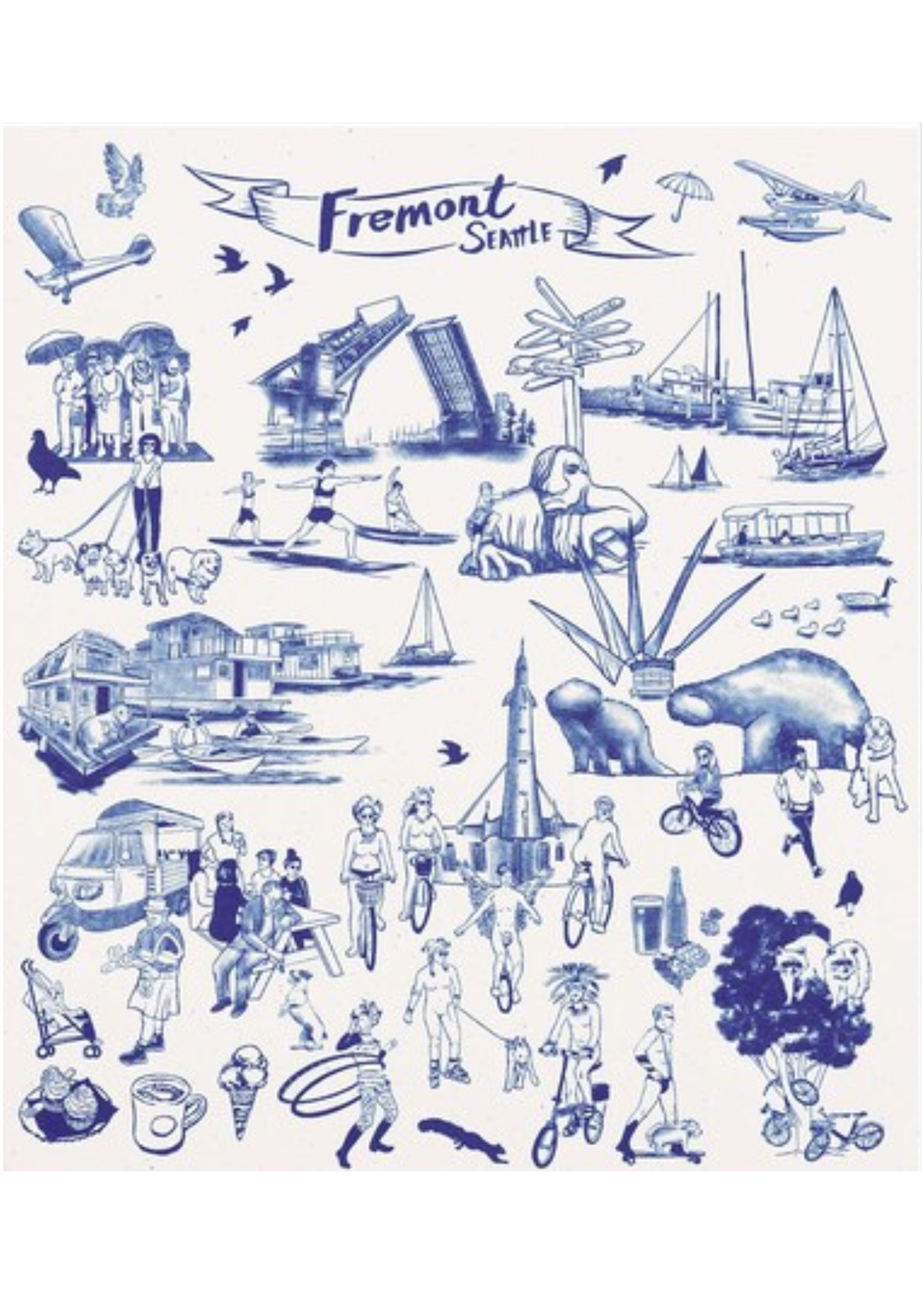 Oliotto Handmade Fremont Seattle Print