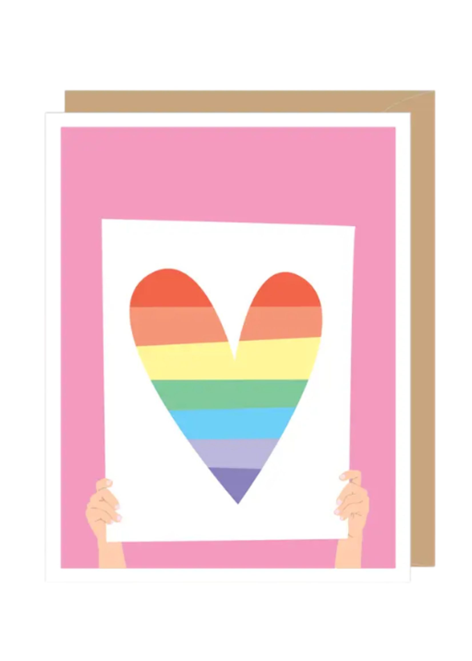 Apartment 2 Cards Pride Card - Rainbow Heart