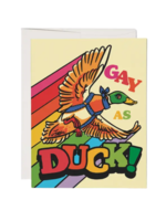 Red Cap Cards Pride Card - Gay as Duck