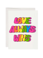 Red Cap Cards Pride Card - Love Always Wins