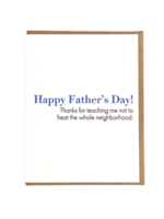 Lady Pilot Letterpress Father's Day Card - Heating