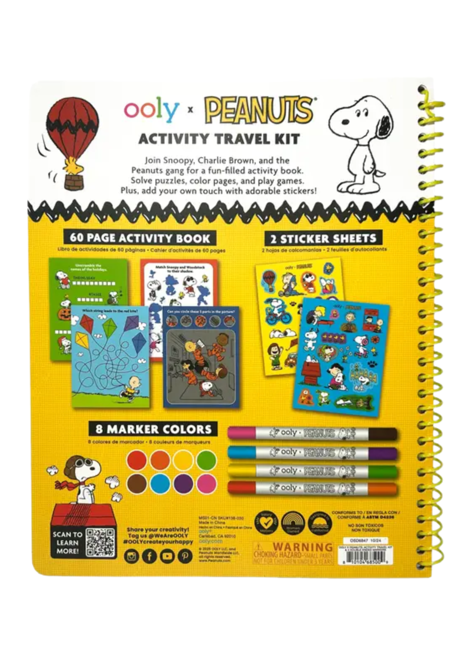 Ooly Activity Travel Kit - Ooly + Peanuts