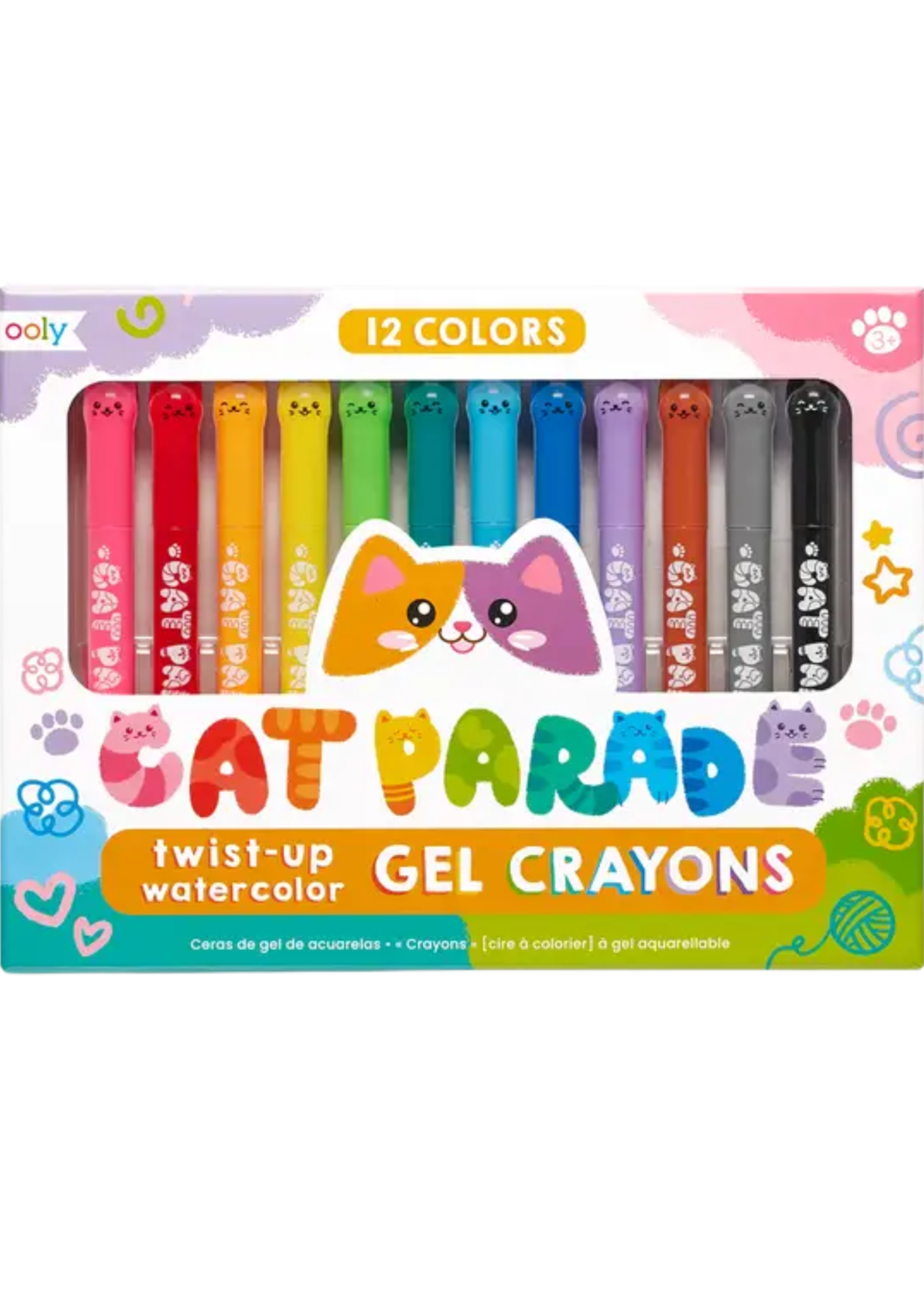 Ooly Cat Parade Watercolor Gel Crayons