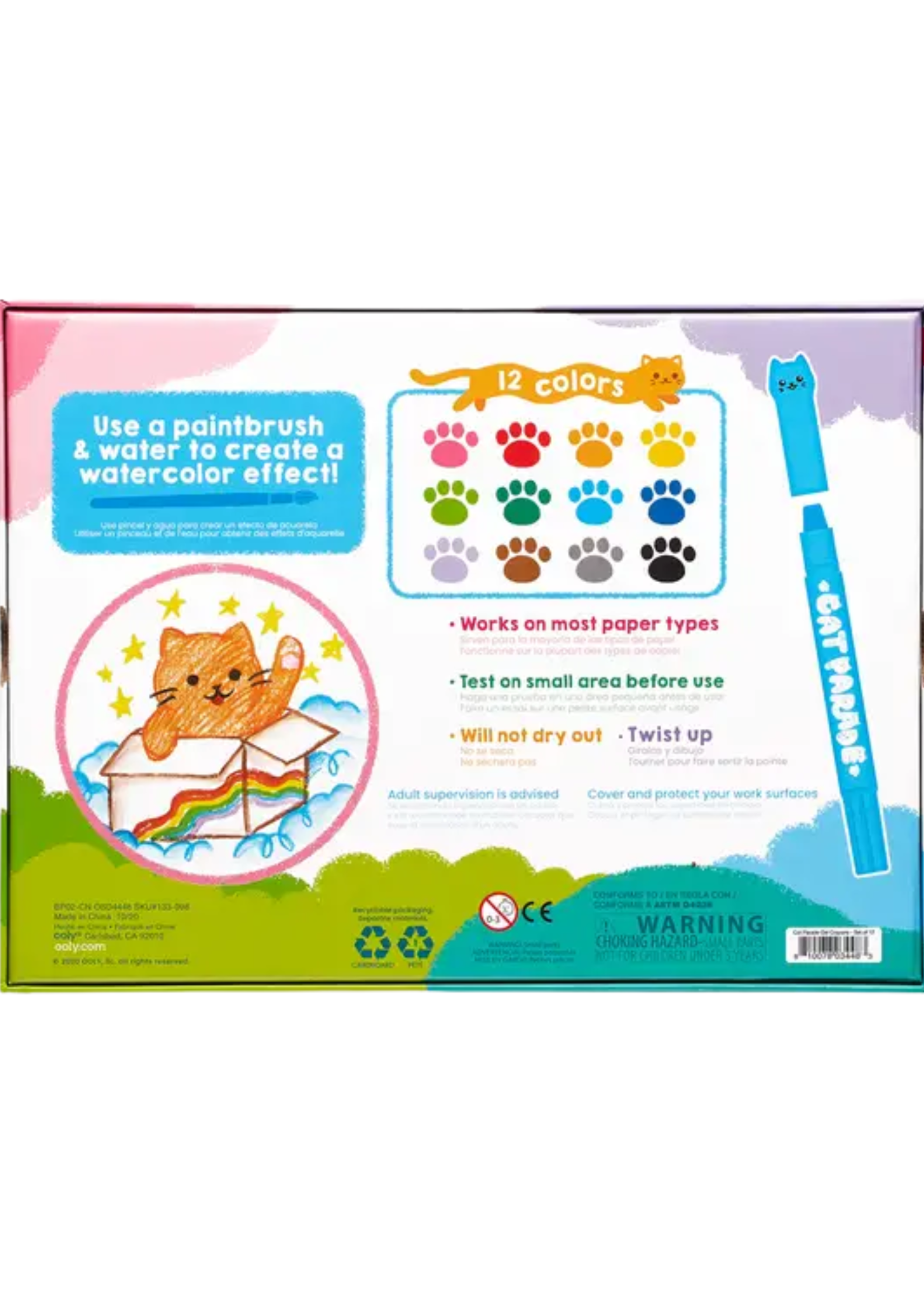Ooly Cat Parade Watercolor Gel Crayons