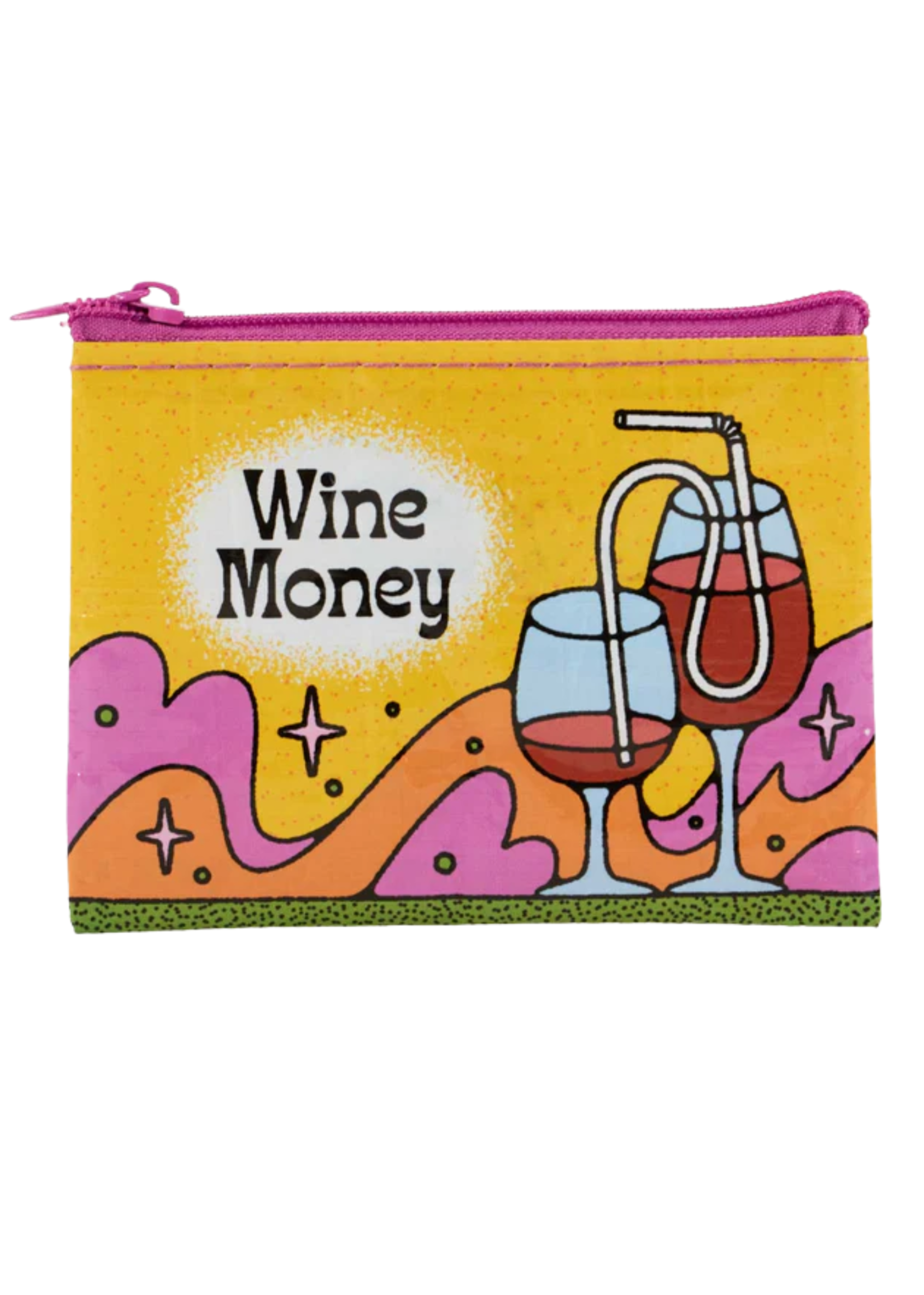 Blue Q Wine Money Coin Purse