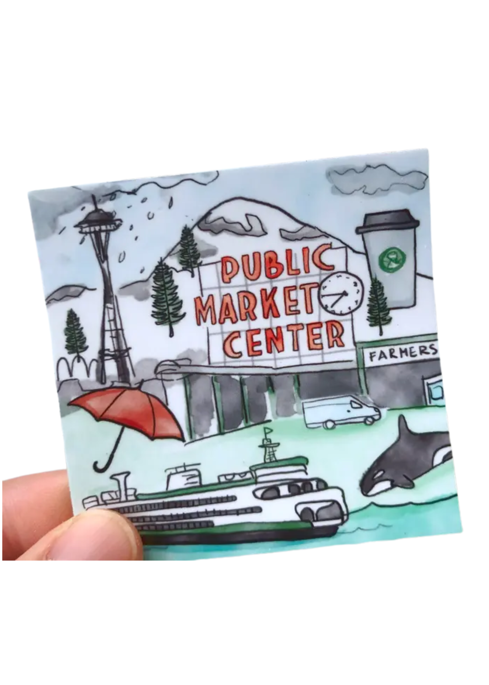 Brightspot Design Seattle Icons Sticker