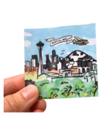 Brightspot Design Seattlescape Sticker