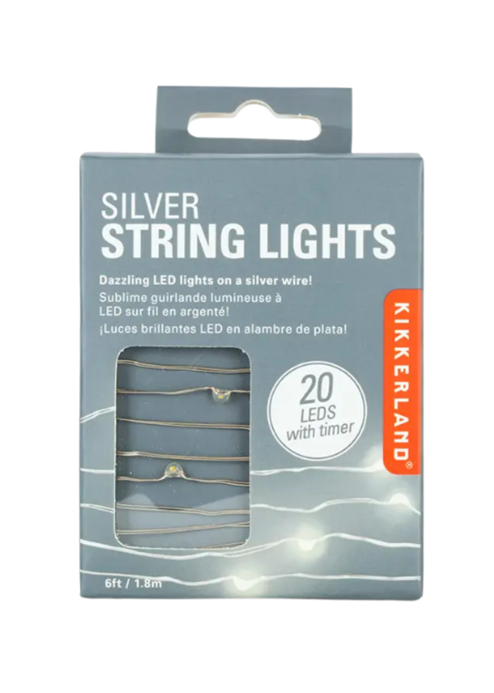 Kikkerland Design Inc Silver Wire Lights