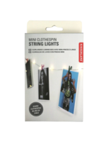 Kikkerland Design Inc Mini Clothespin String Lights
