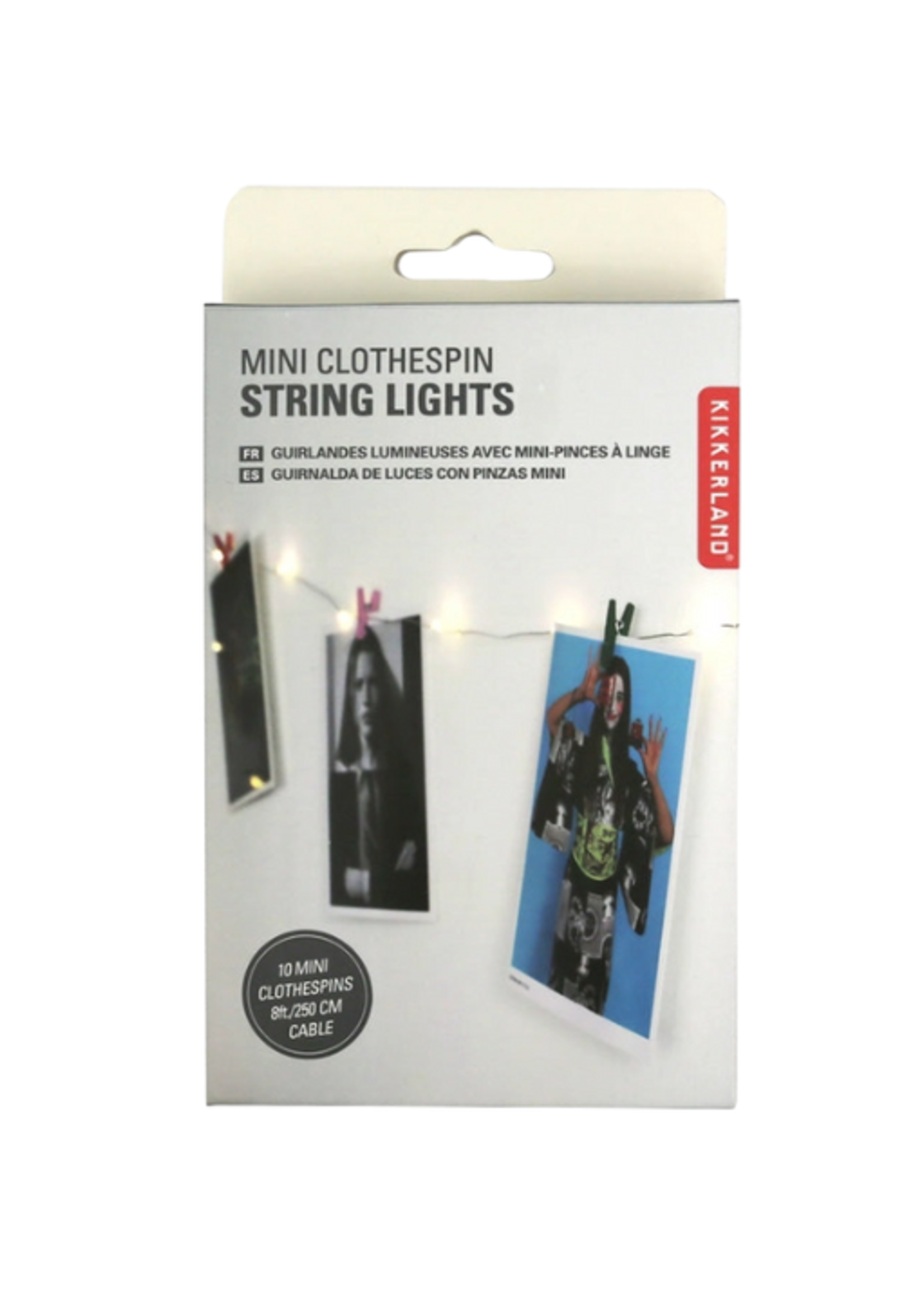 Kikkerland Design Inc Mini Clothespin String Lights