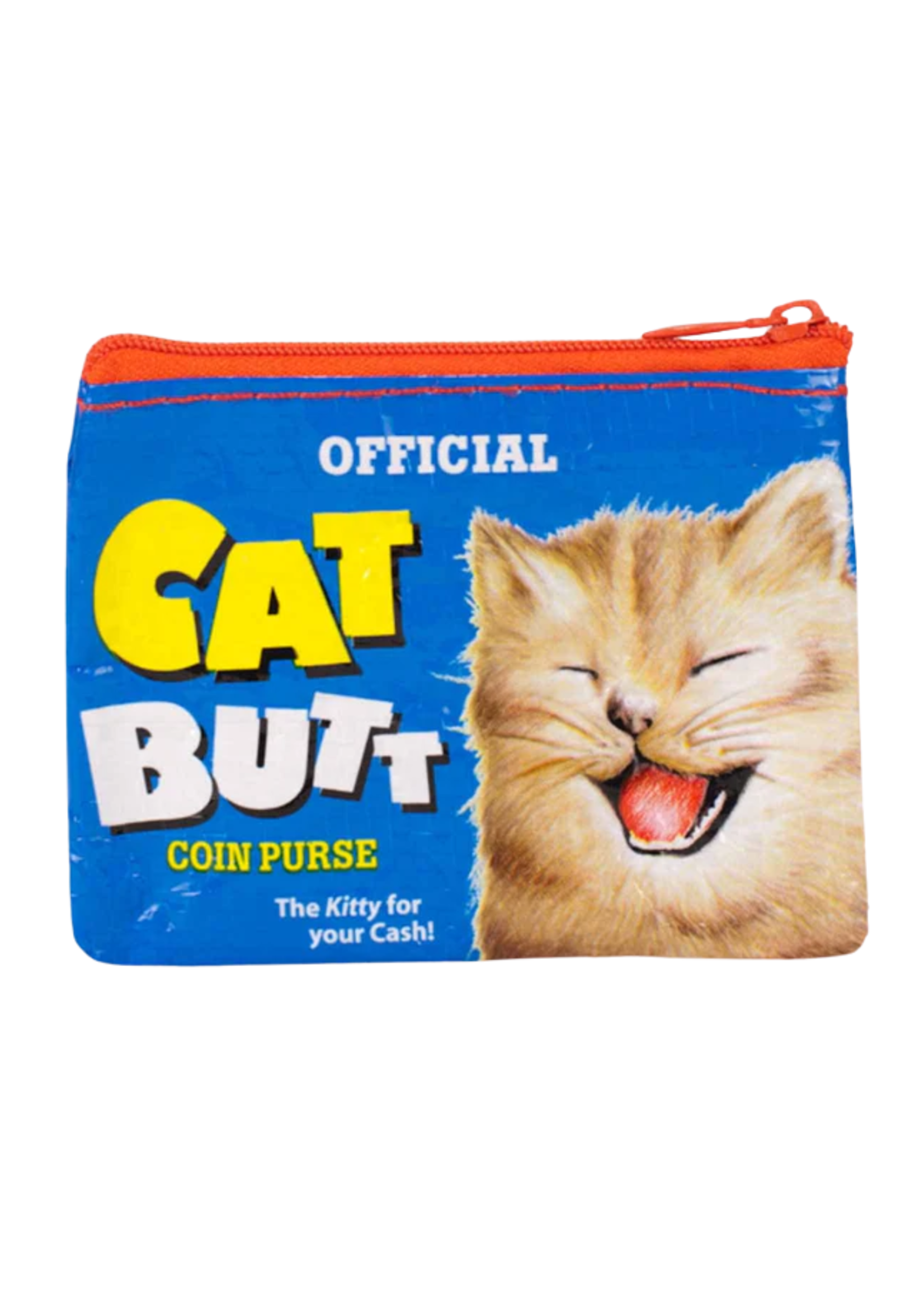 Blue Q Cat Butt Coin Purse
