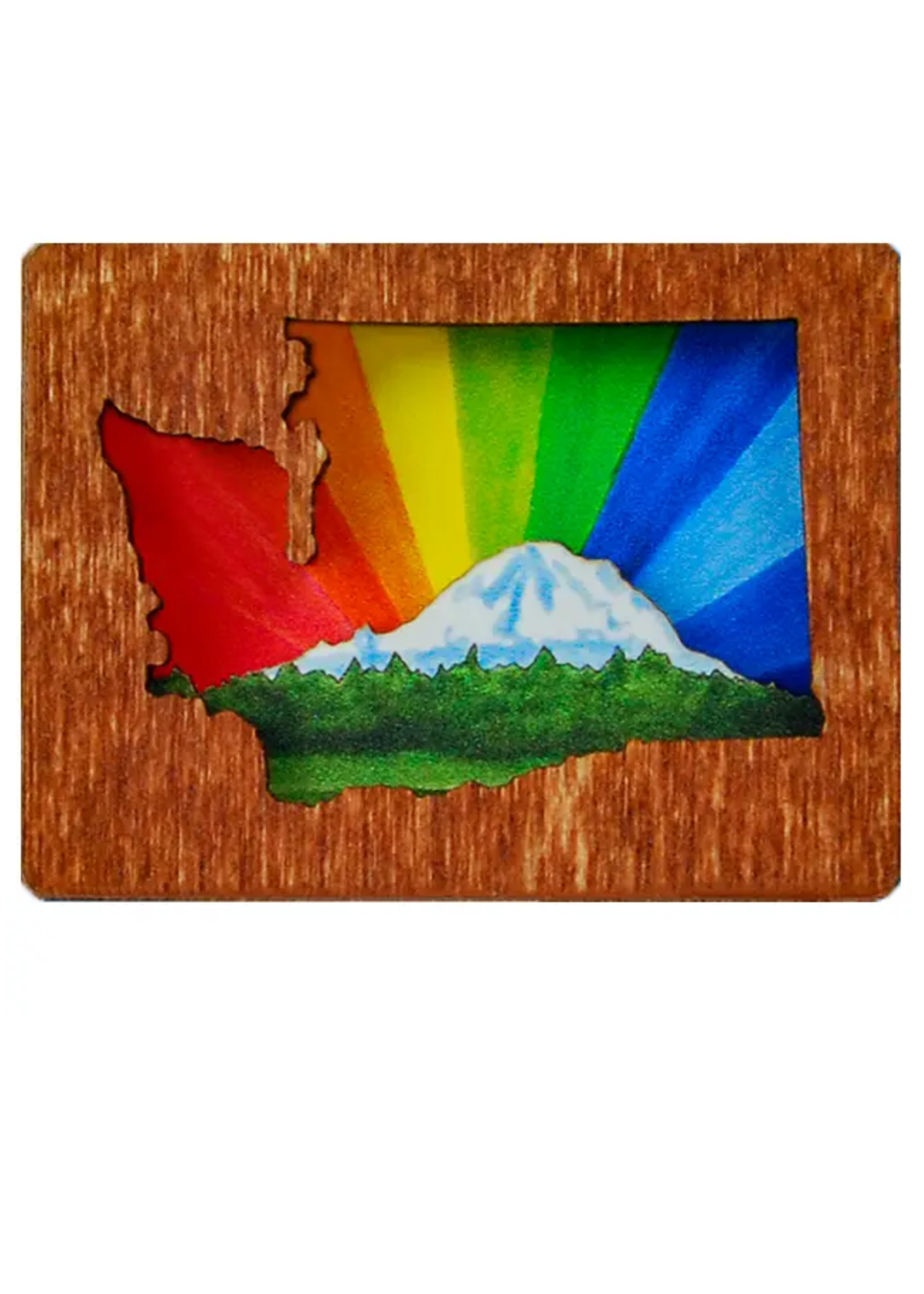 20 Leagues Rainier Rainbow Magnet