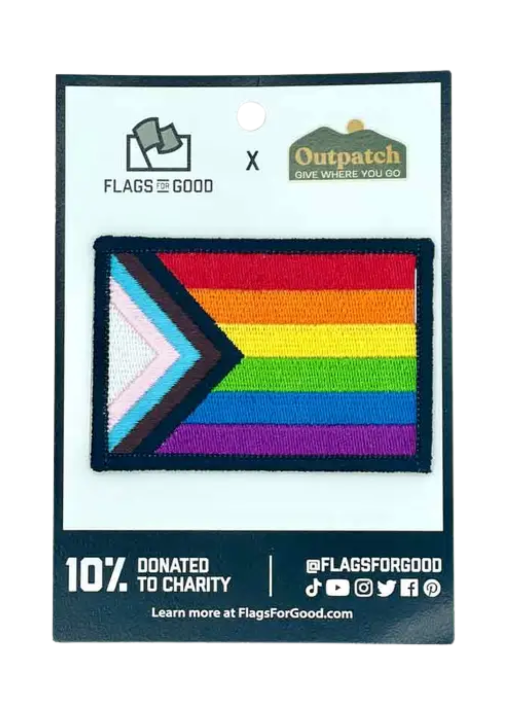 Flags For Good Progress Pride Flag Patch