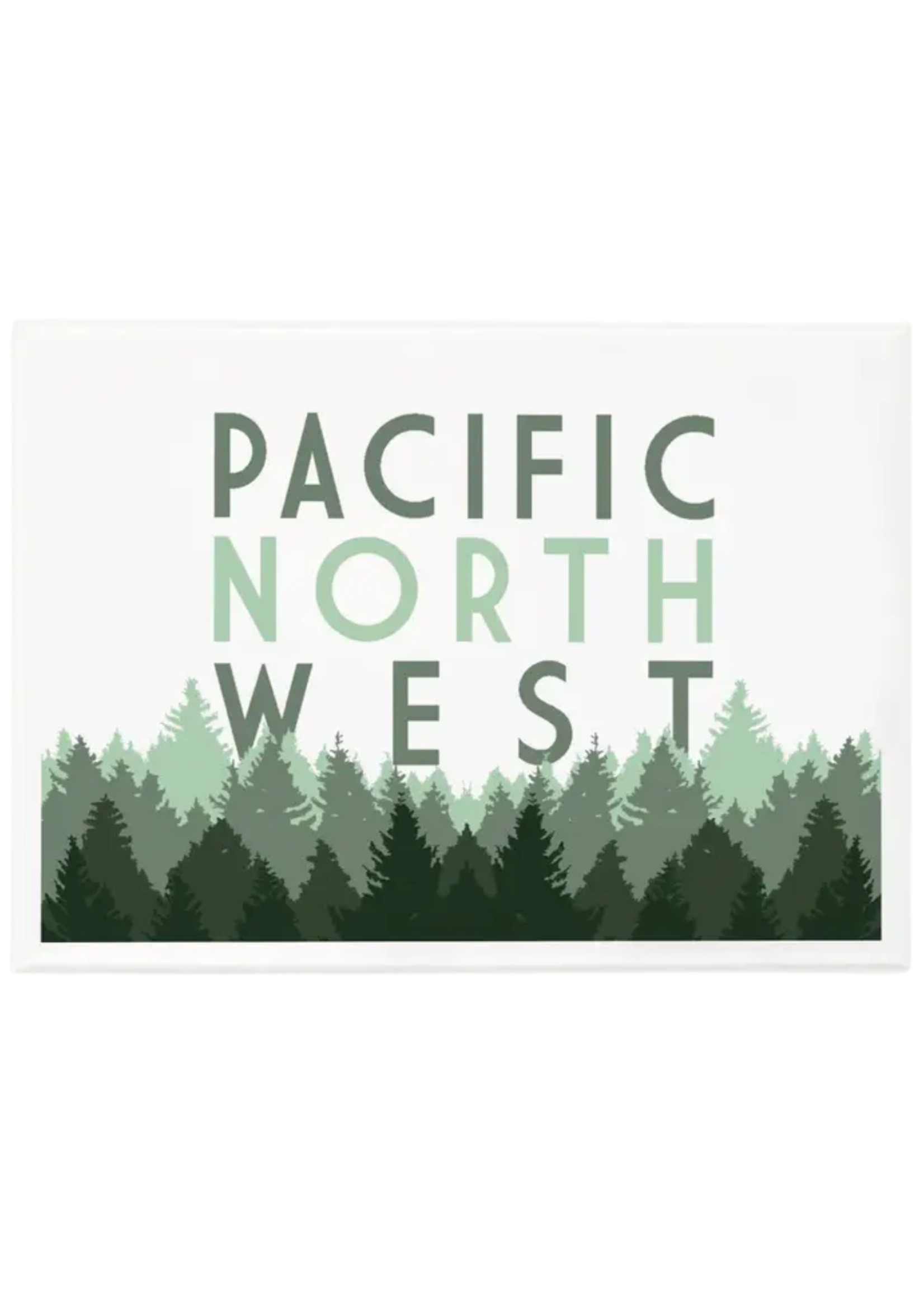 Lantern Press Pacific North West Pine Trees Magnet