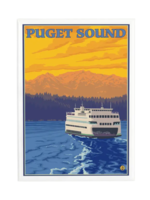 Lantern Press Puget Sound, Ferry & Mountains Magnet