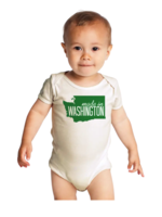 Orange Twist Made In Washington Onesie