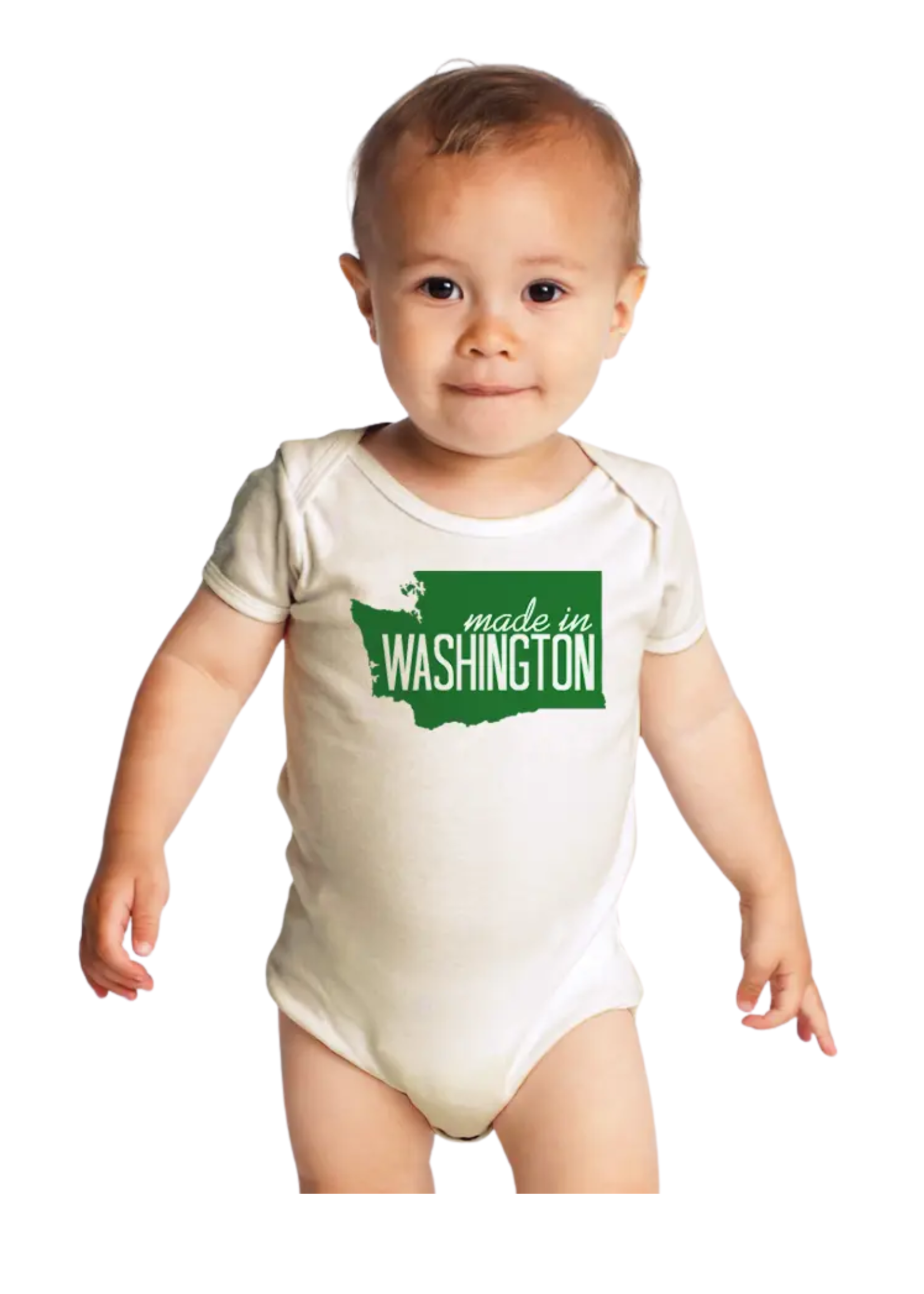 Orange Twist Made In Washington Onesie