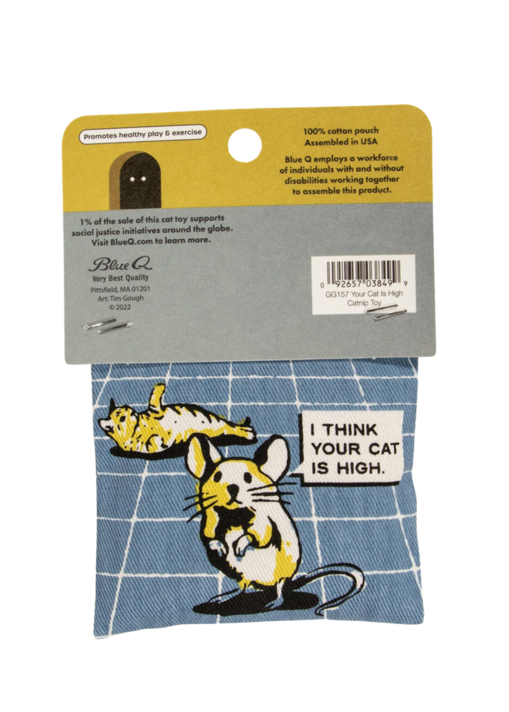 Blue Q I Think Your Cat Is High Cat Nip Bag