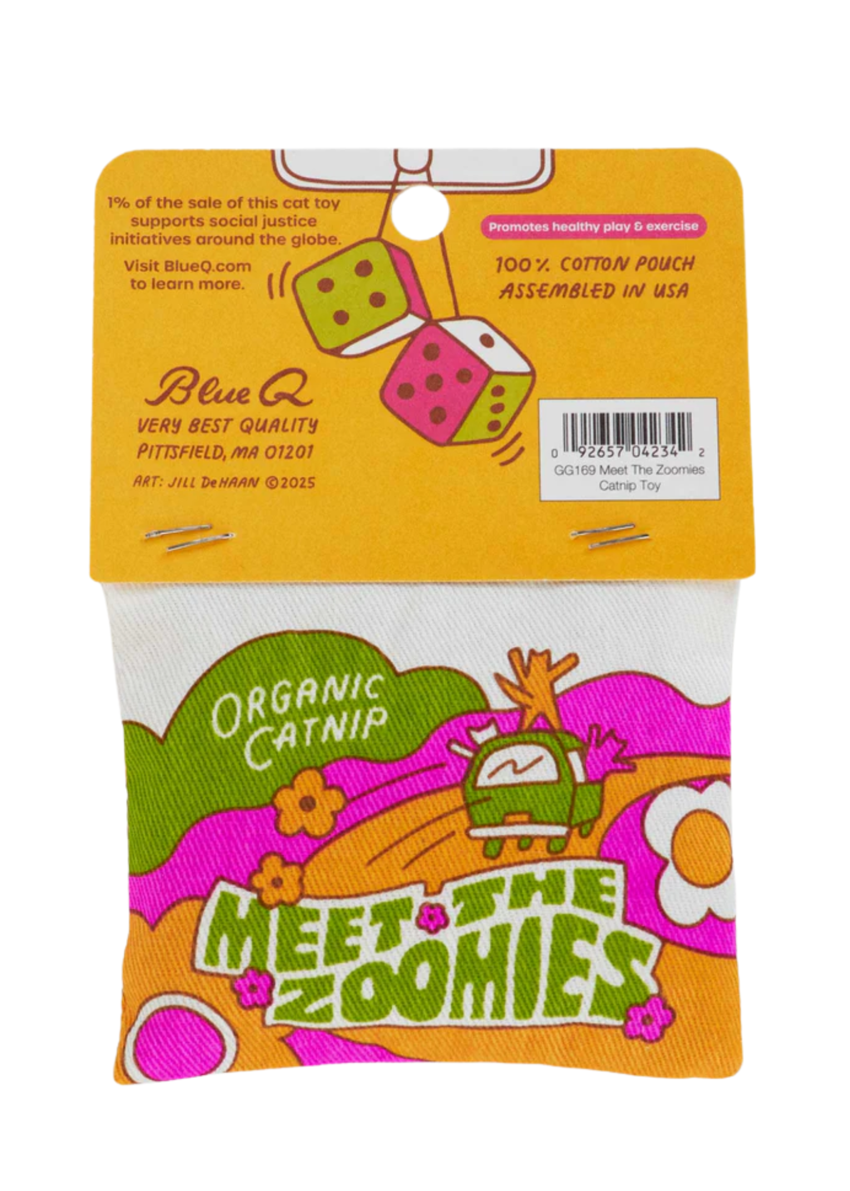 Blue Q Meet The Zoomies Cat Nip Bag