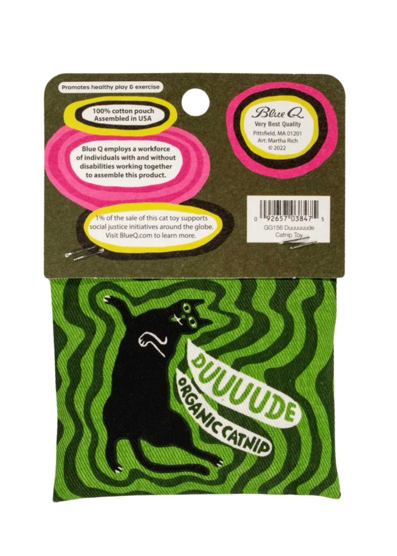 Blue Q Duuuuuude Cat Nip Bag