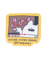 lauradzeng Niche Video Essay Sticker