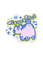 lauradzeng Disrespect Cat Sticker