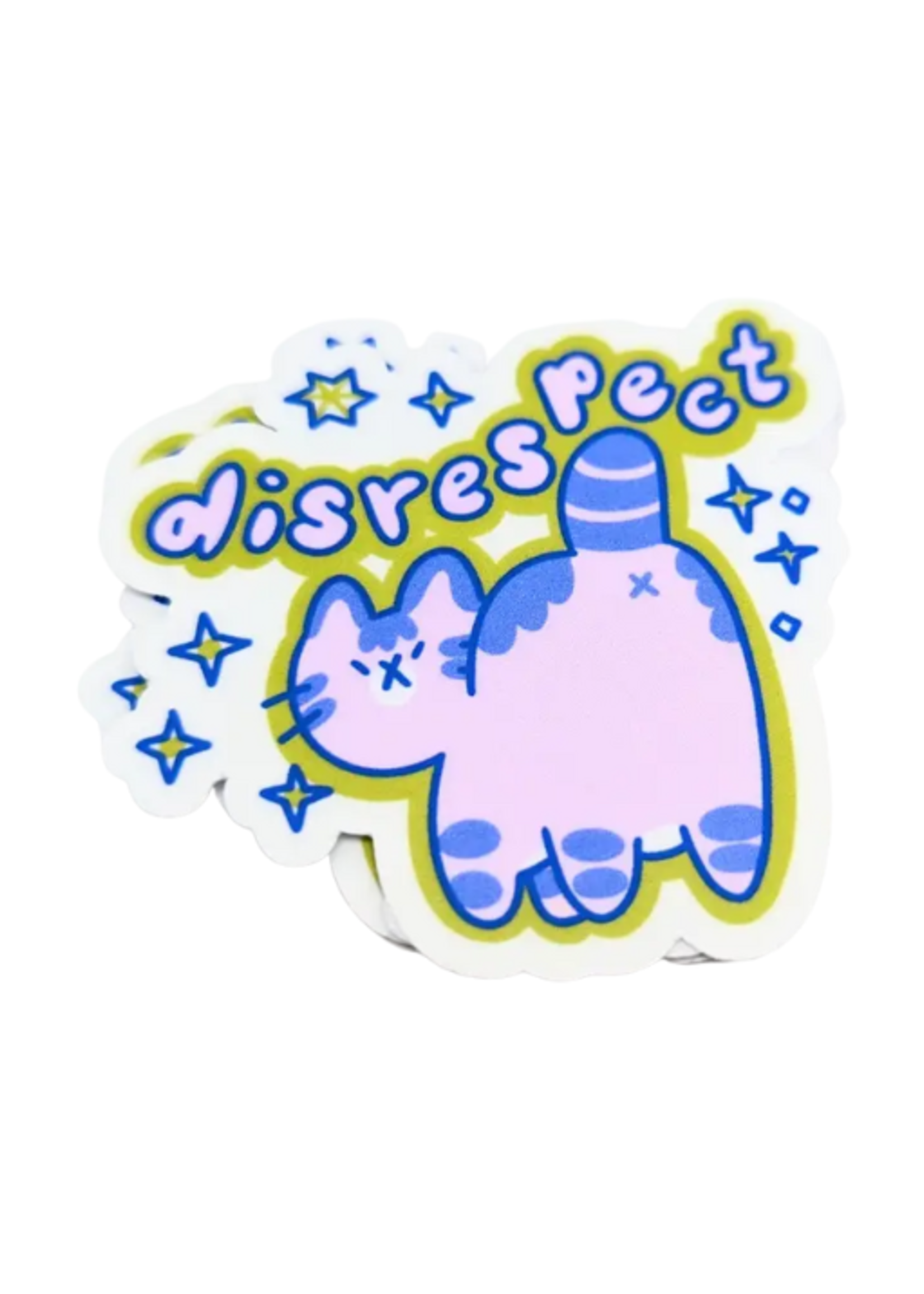 lauradzeng Disrespect Cat Sticker