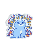 lauradzeng Baby Is Hungry Cat Sticker
