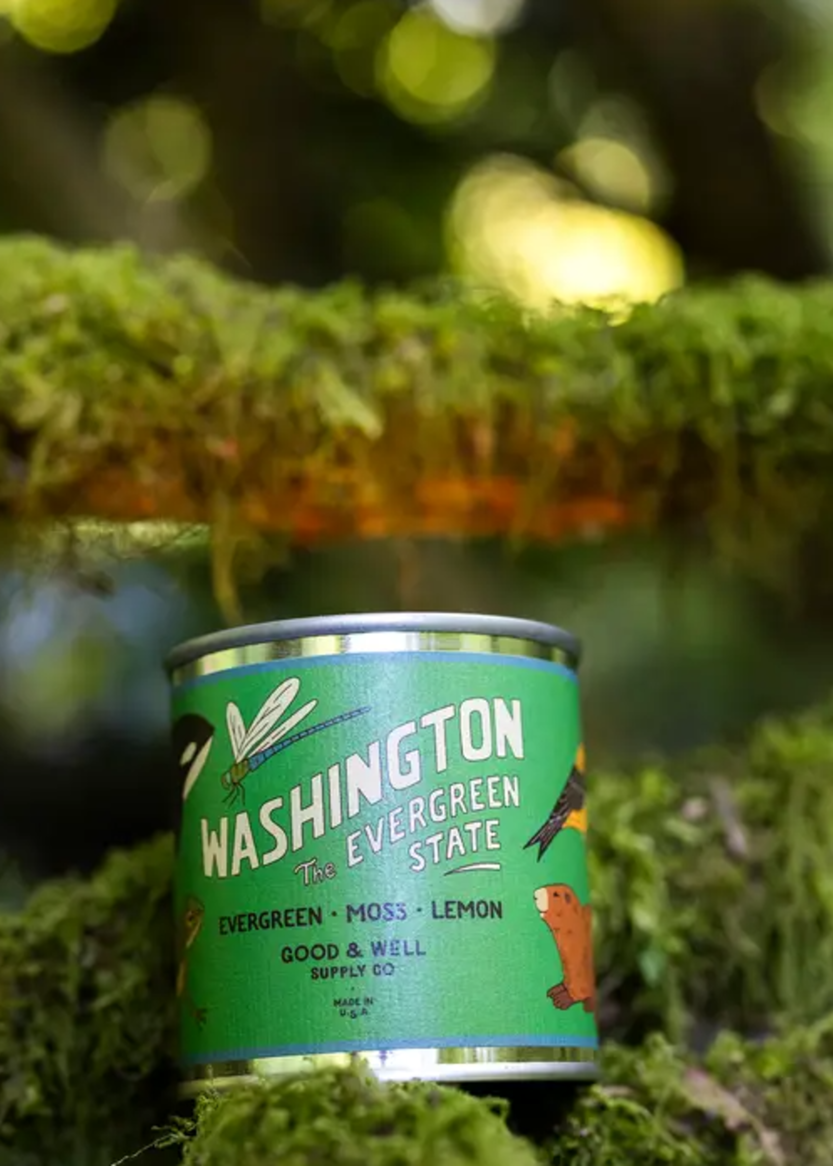 Good & Well Supply Co. Washington State 8oz Candle