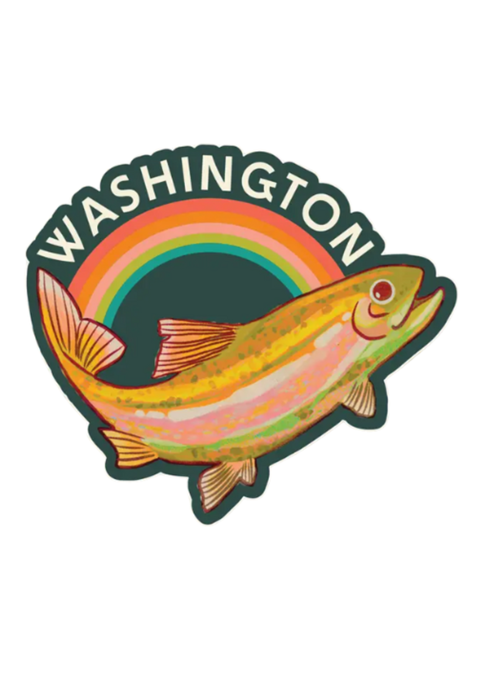 Tender Loving Empire WA Rainbow Trout Sticker
