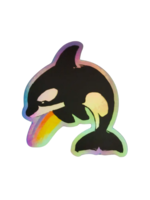 Tender Loving Empire Rainbow Orca Sticker