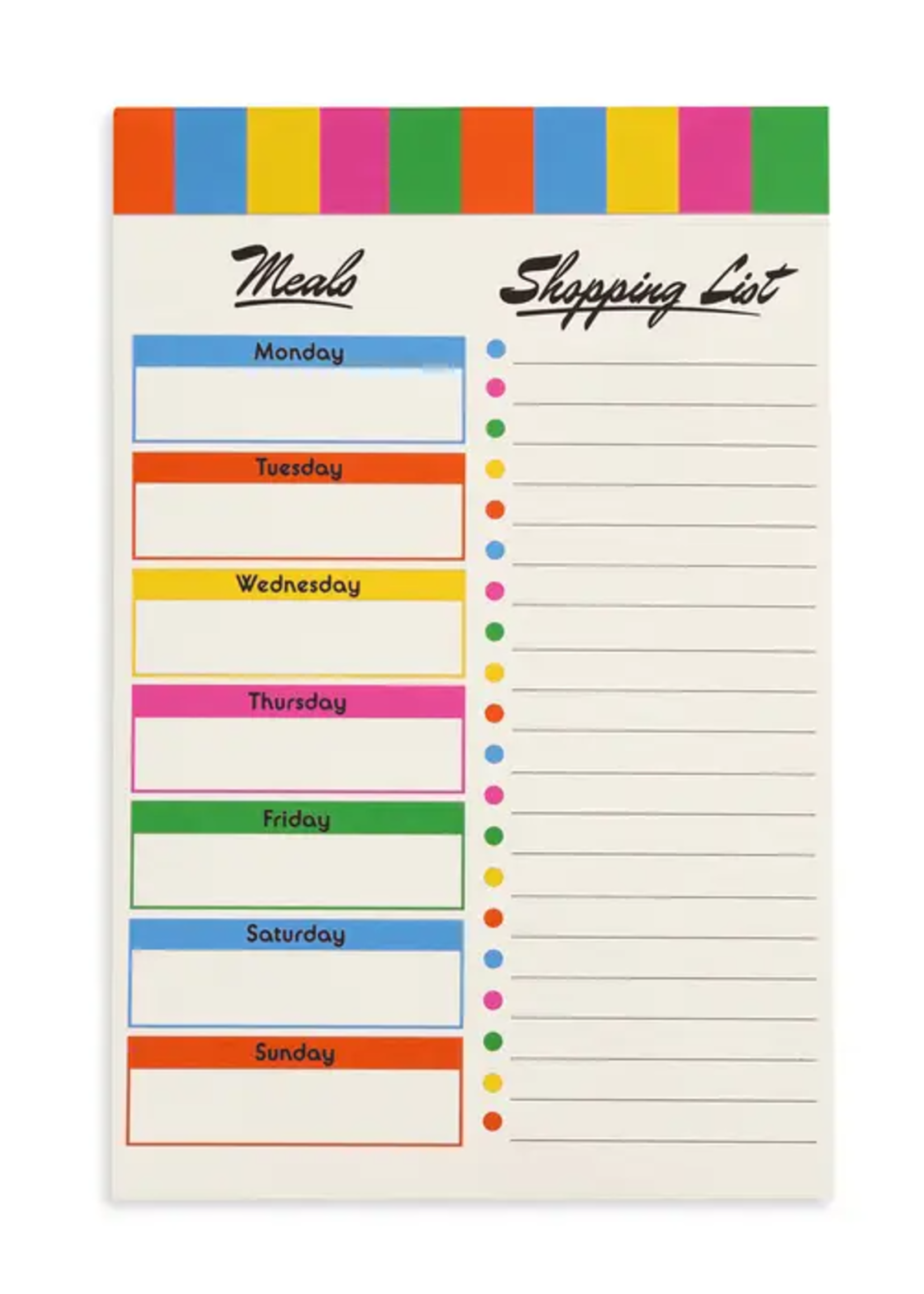 Ban.do Colorblock Magnetic Shopping List