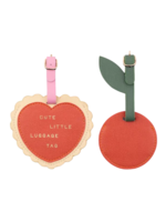 Ban.do Heart and Cherry Luggage Tag Set