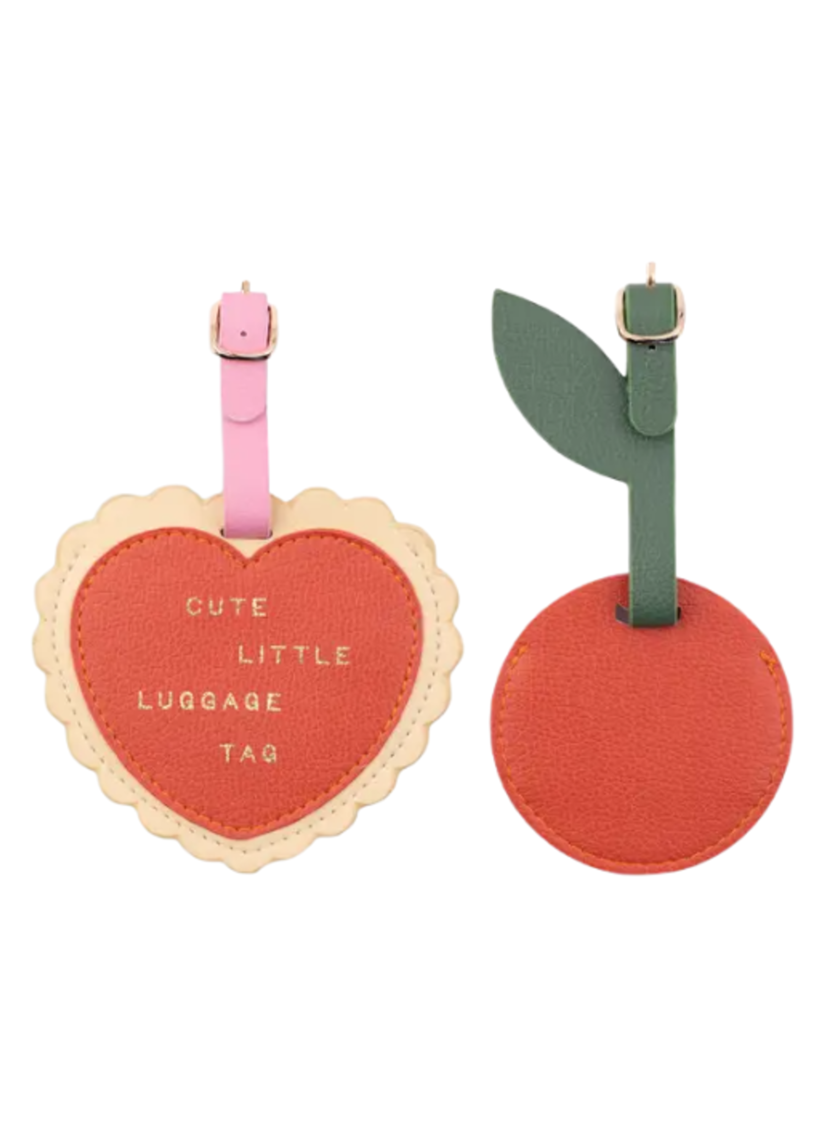Ban.do Heart and Cherry Luggage Tag Set