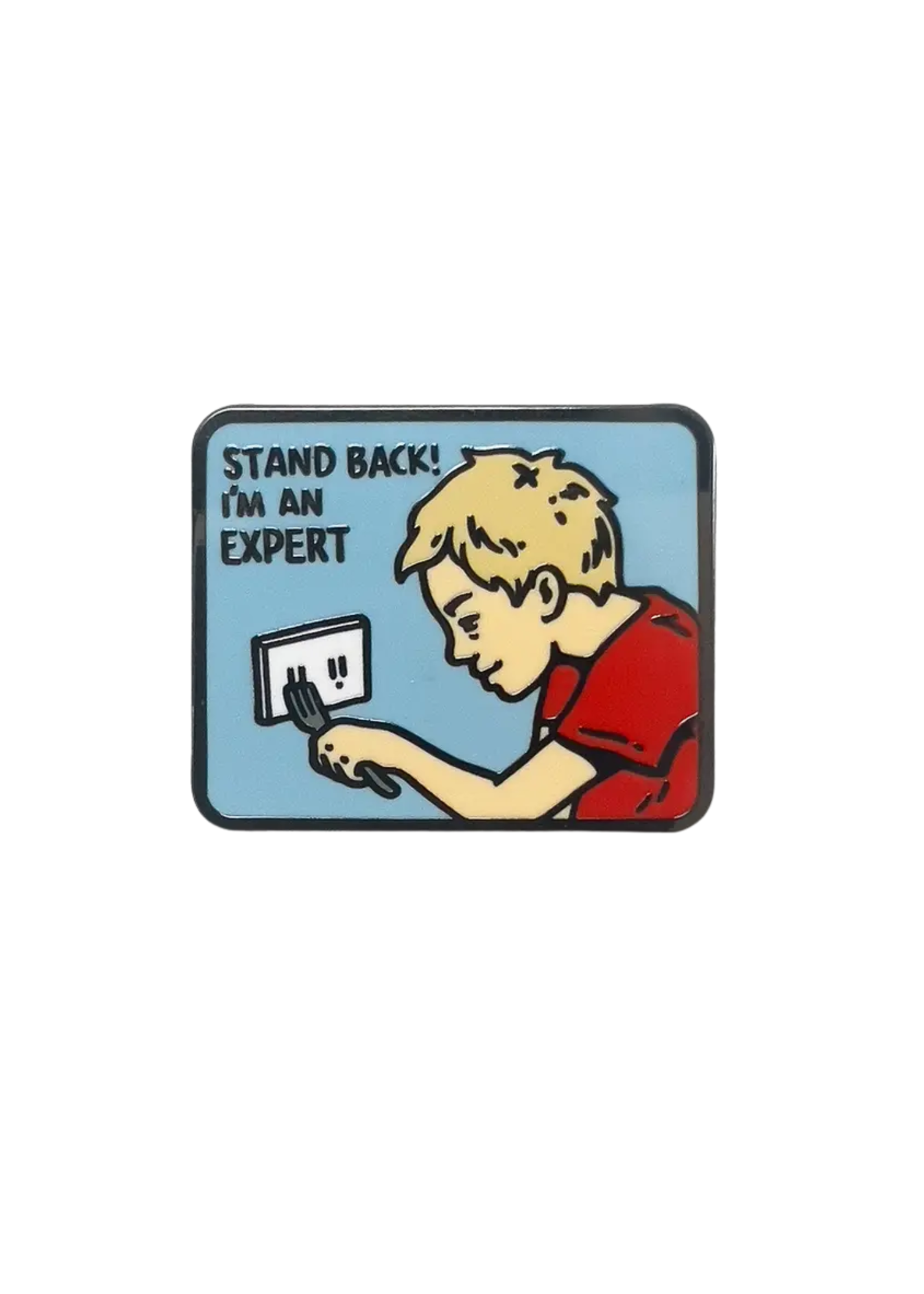Strike Gently Co Stand Back I'm An Expert Enamel Pin