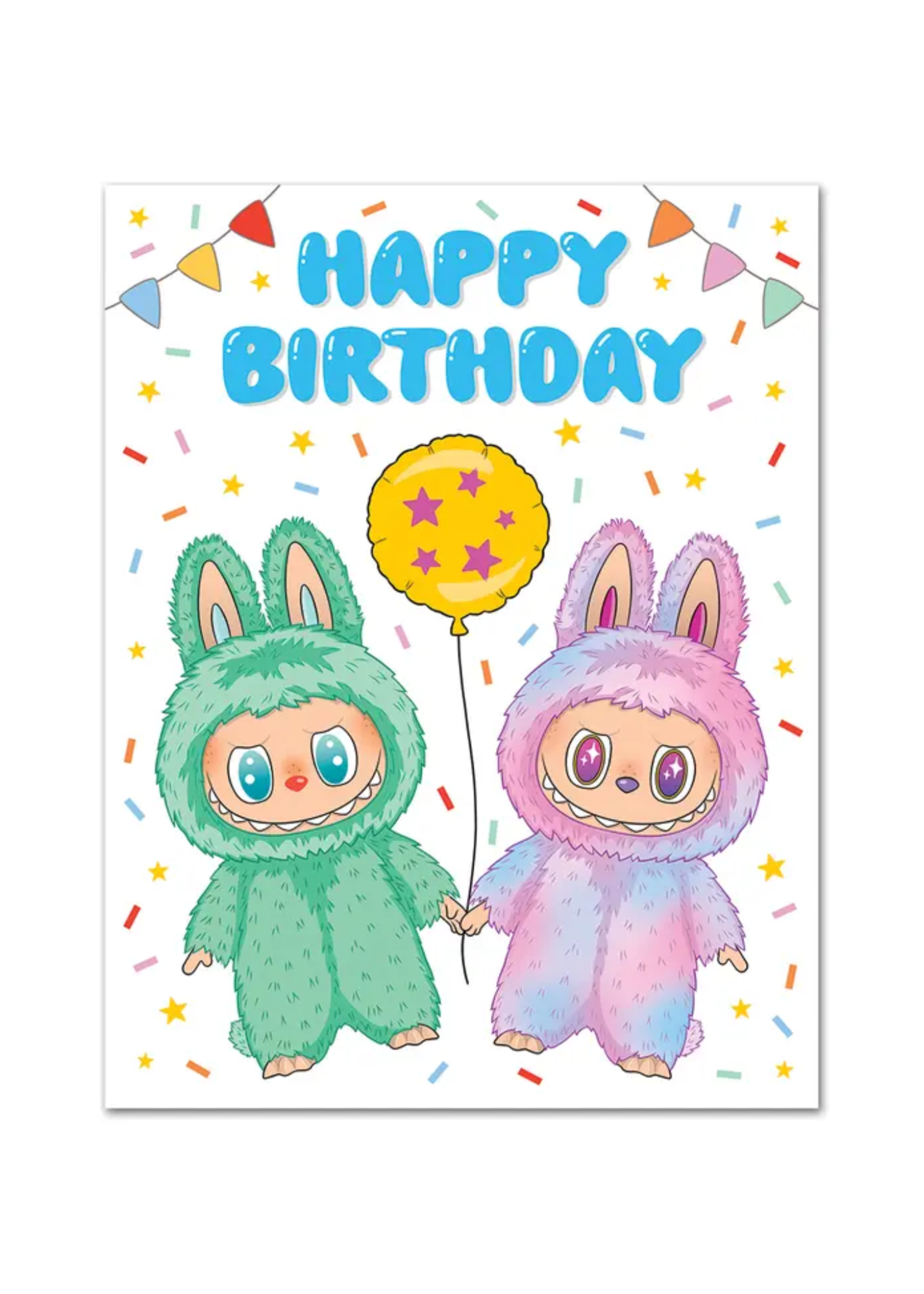 The Found Birthday Card - Labubus