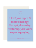 Paloma Paper Co. Love Card - Except Yesterday