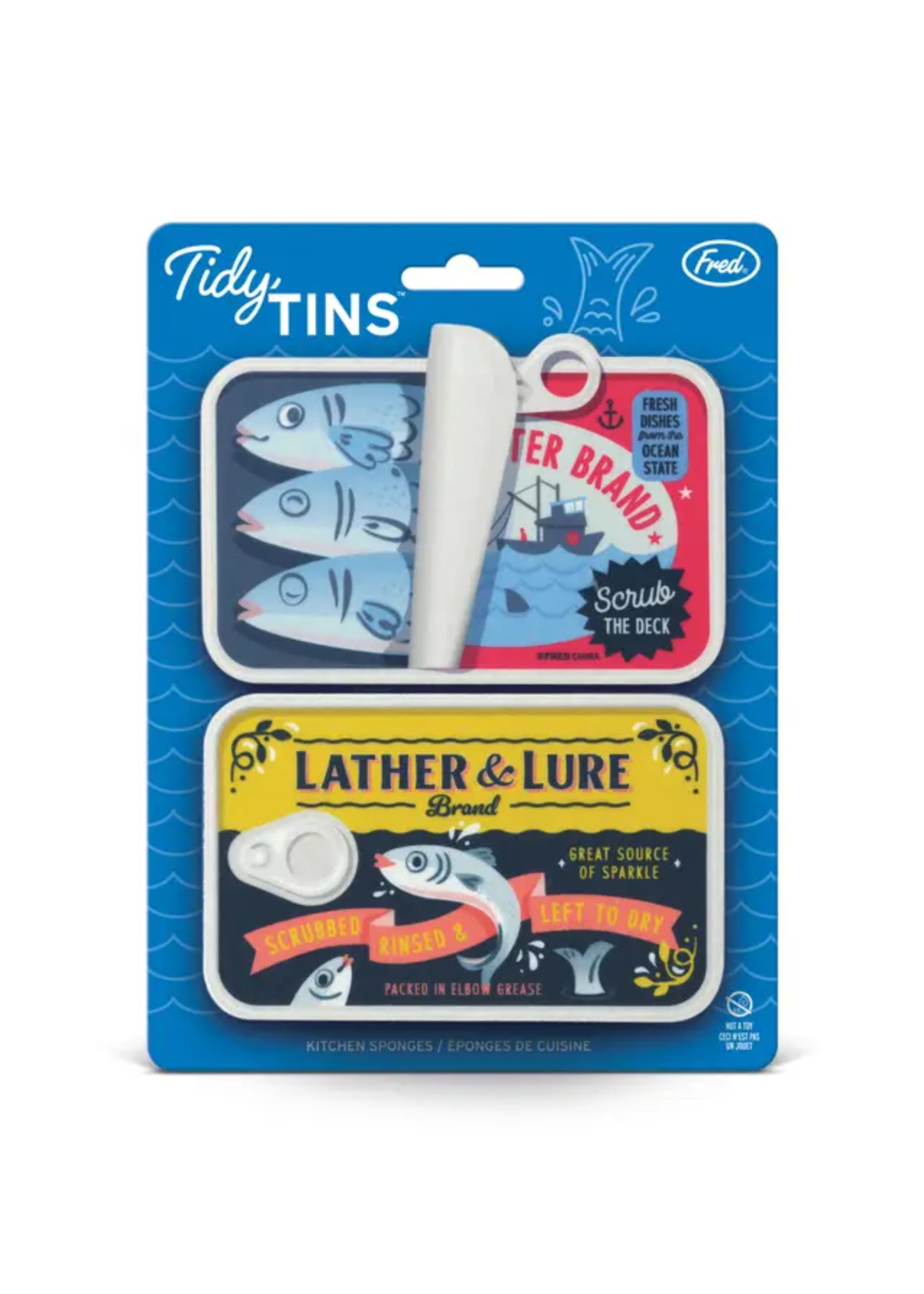 Fred Sardine Tins Sponge Set