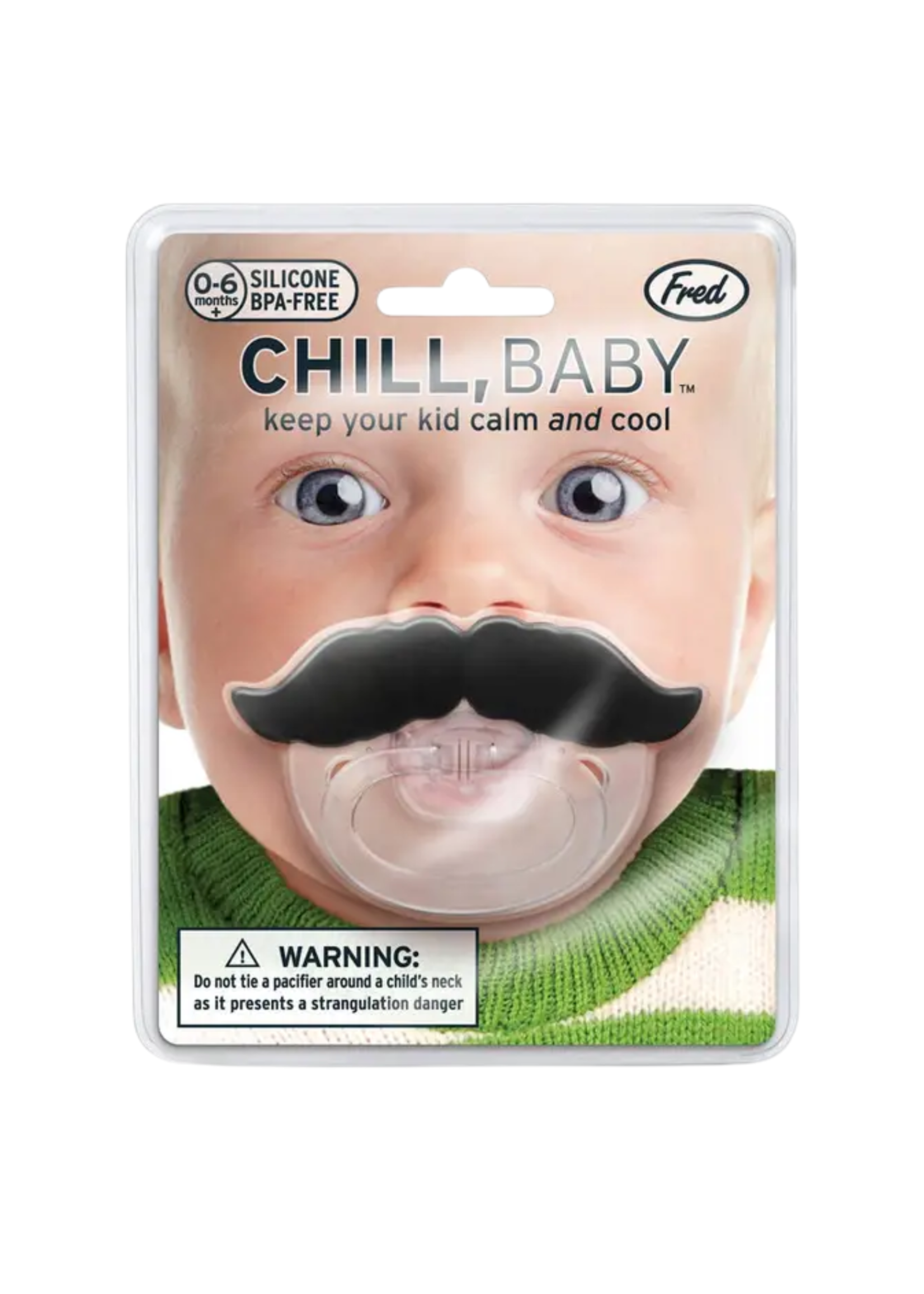 Fred Mustache Pacifier