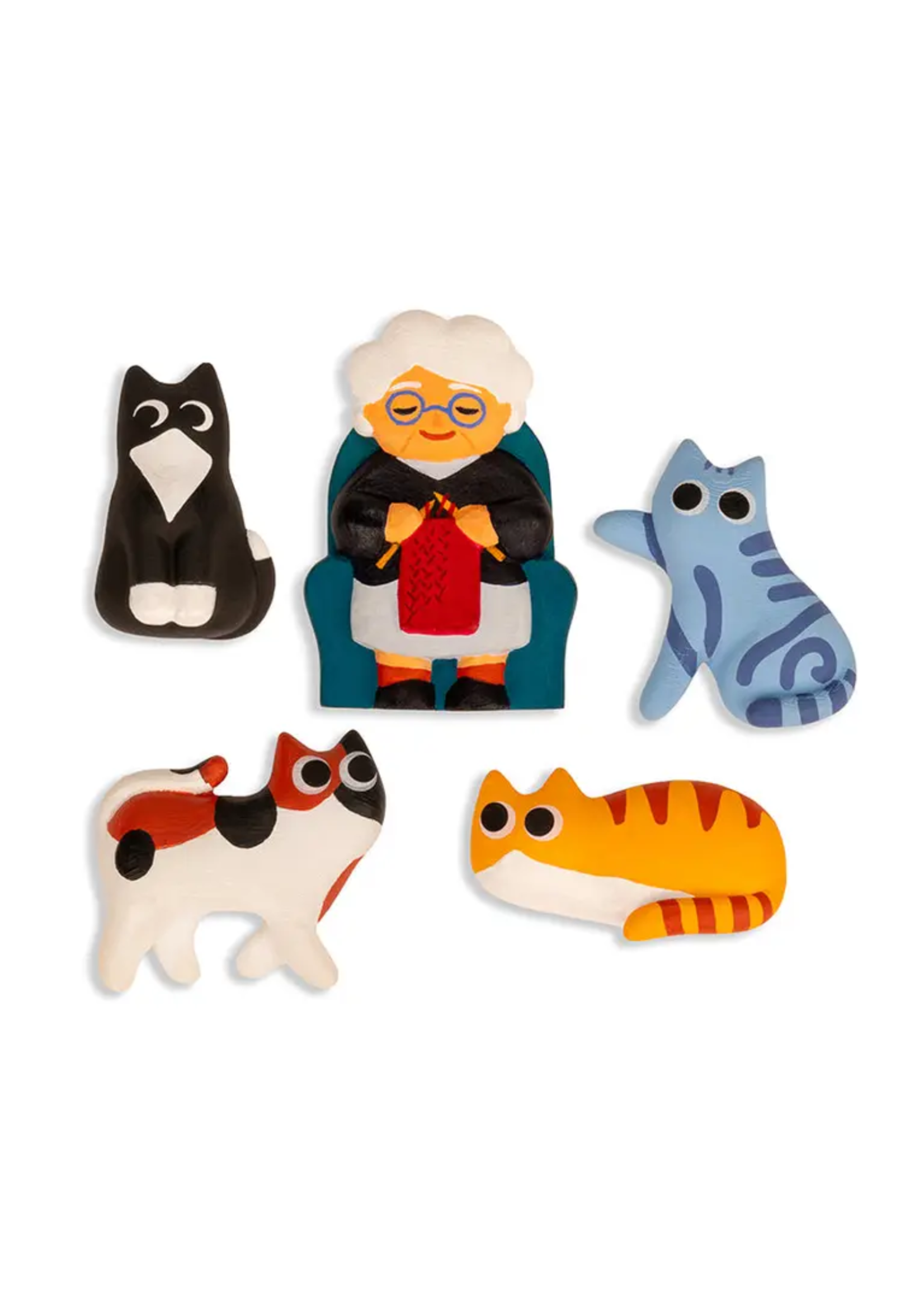Kikkerland Design Inc Cat Lady Magnets