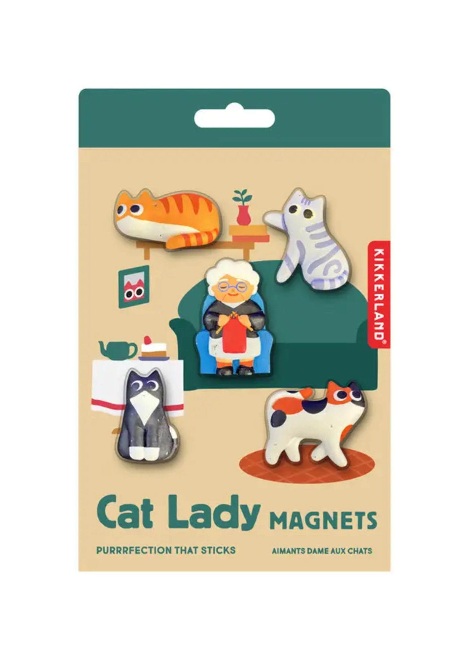 Kikkerland Design Inc Cat Lady Magnets