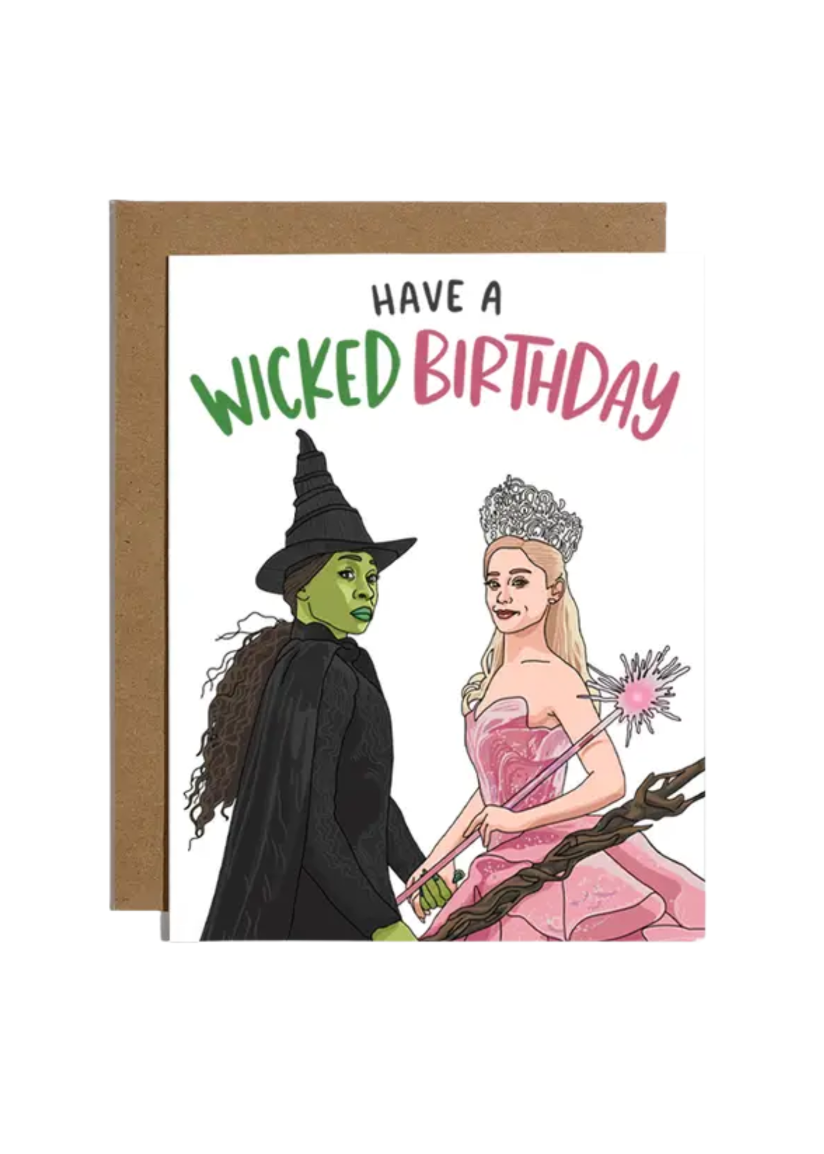 Brittany Paige Birthday Card - Glinda and Elphaba