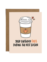 Brittany Paige Birthday Card - Pumpkin Spice Latte