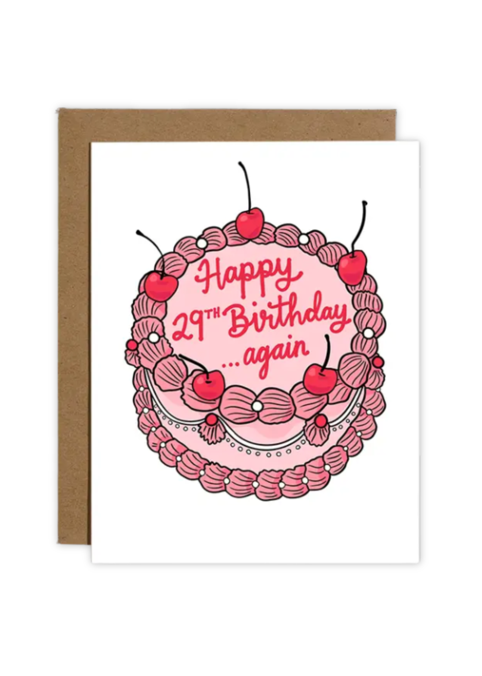 Brittany Paige Birthday Card - 29th Birthday Again